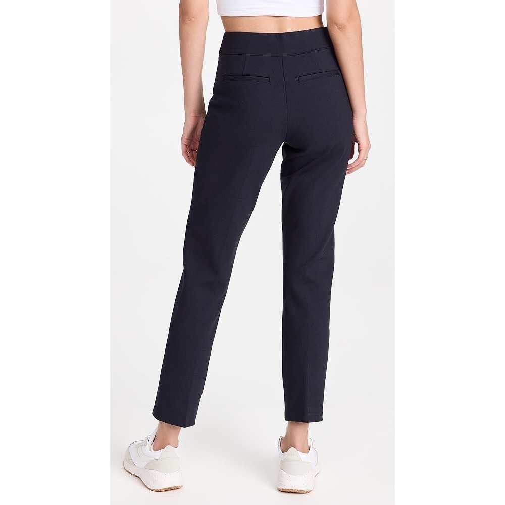 Spanx The Perfect Pant Slim‎ Straight Navy Pants M Pull-On Ponte 27" Inseam - Picture 2 of 7